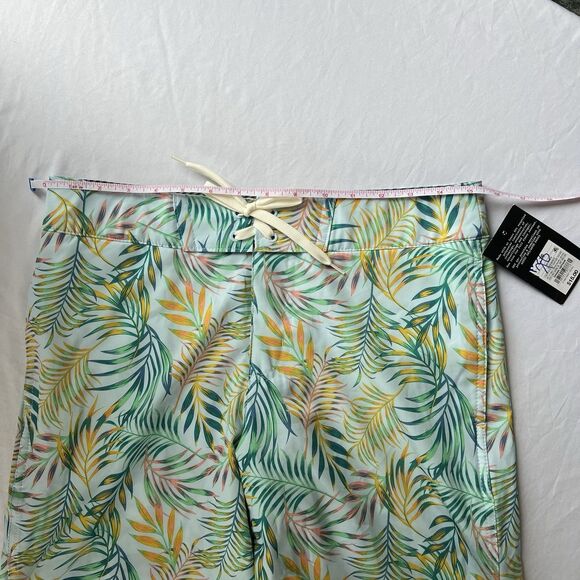 Art Class Boys Swim Trunks, Blue With Tropical Foliage, Size 16 - Picture 7 of 13